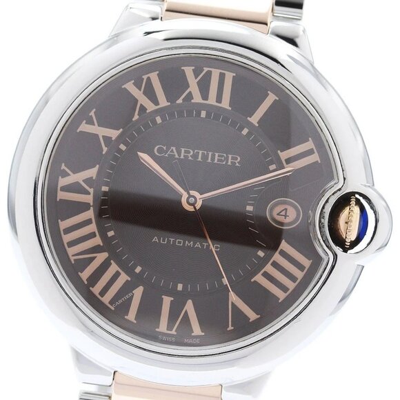 CARTIER Baron Blue LM W6920032 Brown Dial Automatic Men's Watch - Picture 4 of 8